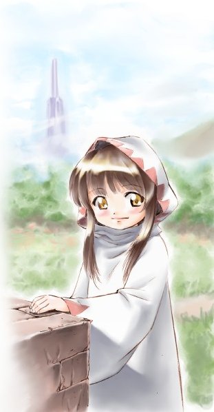 white mage (final fantasy), final fantasy, tagme, 1girl, brown hair, female focus, solo