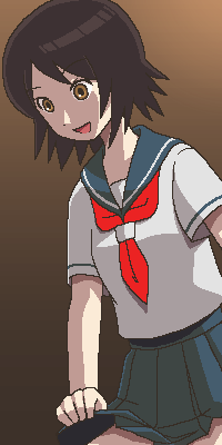 awa, hitou nami, sayonara zetsubou sensei, lowres, 00s, 1girl, female focus, jaggy lines, normal, oekaki, solo