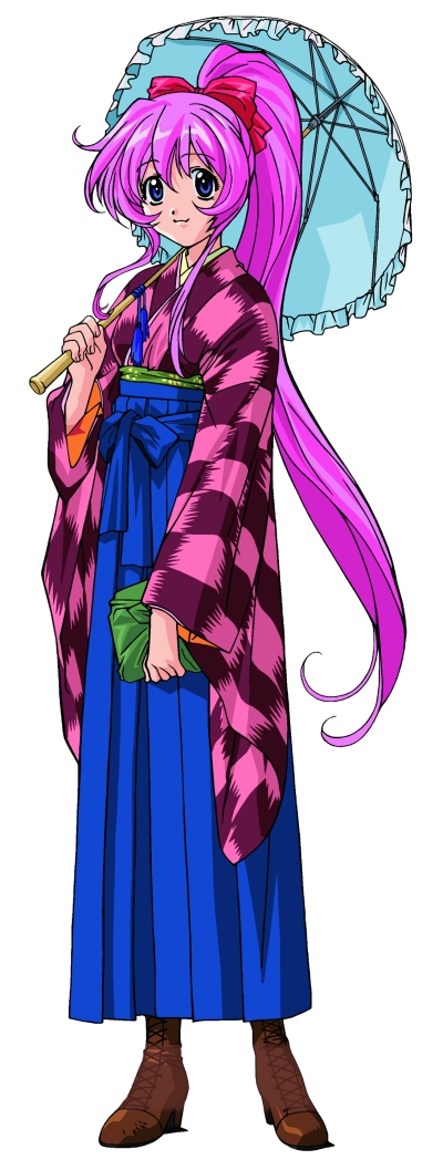 kurumi (koutetsu tenshi kurumi), koutetsu tenshi kurumi, traditional clothes, tagme, japanese clothes, kimono, parasol, solo, umbrella