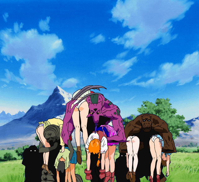 jota, maranello, sogna, viper (series), viper rsr, brown footwear, animated, animated gif, 4boys, 6+girls, ankle boots, ass, bare legs, bent over, boots, braid, carrying, caterpillar, cloud, colored skin, gloves, glowing, glowing eyes, high heels, kneepits, long tongue, meadow, miniskirt, monster, mountain, multiple boys, multiple girls, outdoors, panties, purple skin, red gloves, shoes, skirt, sky, spoils, tongue, tongue out, tree, unconscious, underwear, upskirt, walking, white panties, you gonna get raped