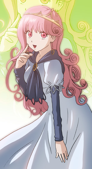 umishima senbon, tagme, crown, dress, hat, pink eyes, pink hair, solo