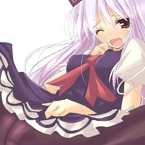 rikudou inuhiko, kamishirasawa keine, touhou, lowres, 1girl, cameltoe, female focus, oekaki, pantyhose, solo