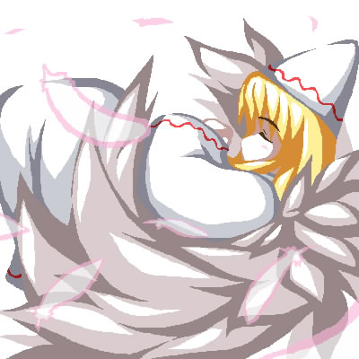 fukaiton, lily white, touhou, lowres, 1girl, closed eyes, dress, female focus, hat, long sleeves, petals, simple background, solo, white background, white dress