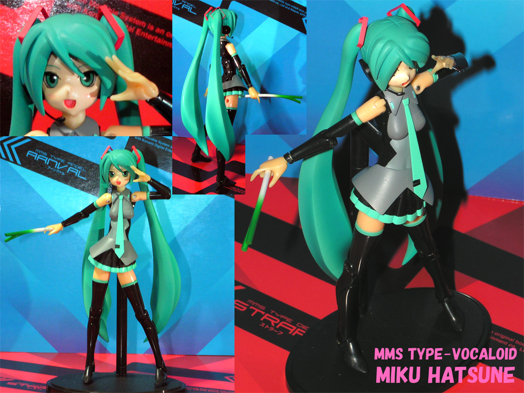 hatsune miku, mms, vocaloid, photo (medium), doll, doll joints, figure, joints, long hair, necktie, spring onion, thighhighs, twintails, very long hair, zettai ryouiki