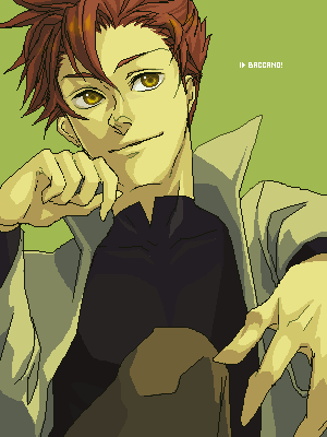 claire stanfield, baccano!, lowres, 00s, 1boy, male focus, oekaki, solo