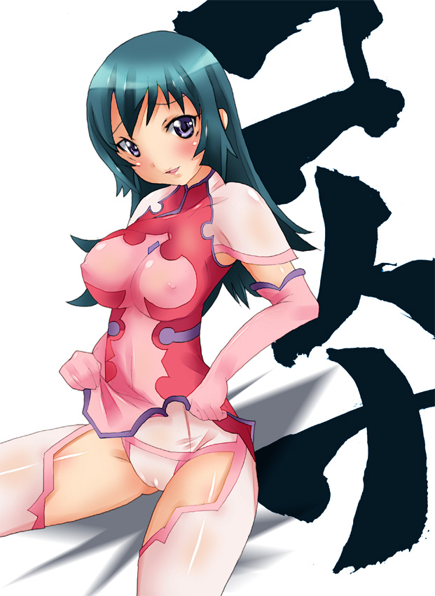 imazon, kotona elegance, zoids, zoids genesis, translated, 00s, cleft of venus, panties, solo, thighhighs, underwear