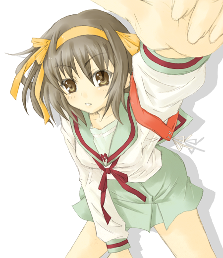 jhonwalker, suzumiya haruhi, suzumiya haruhi no yuuutsu, tagme, 00s, armband, ribbon, solo