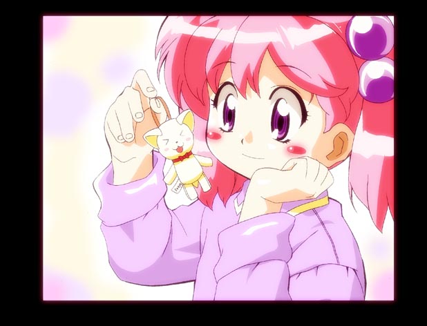 neibii, original, tagme, blush, pink hair, solo, twintails