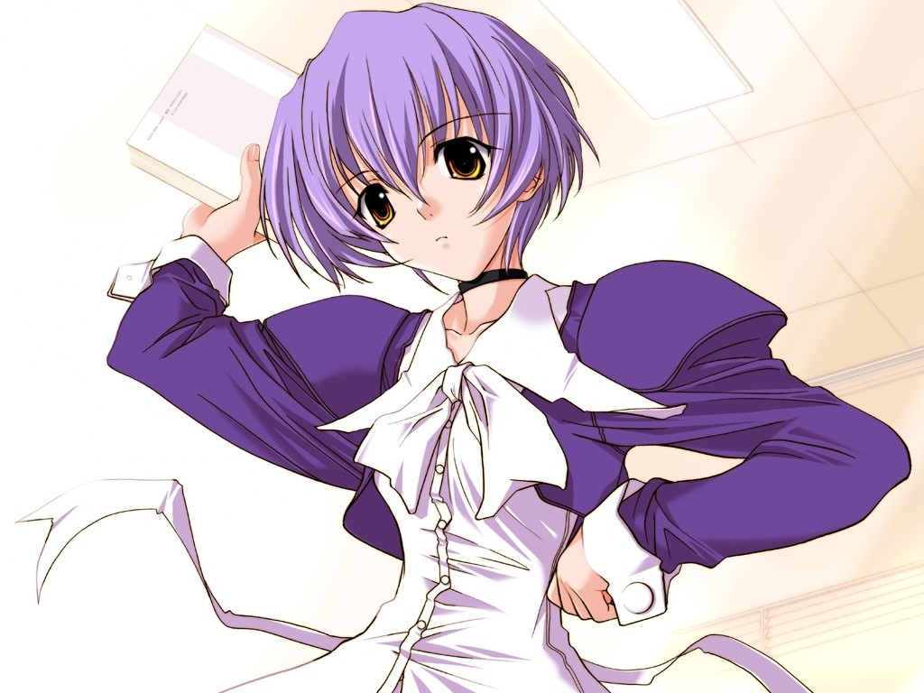 sasaki mutsumi, ninomai kisaragi, happy lesson, tagme, 00s, short hair, solo