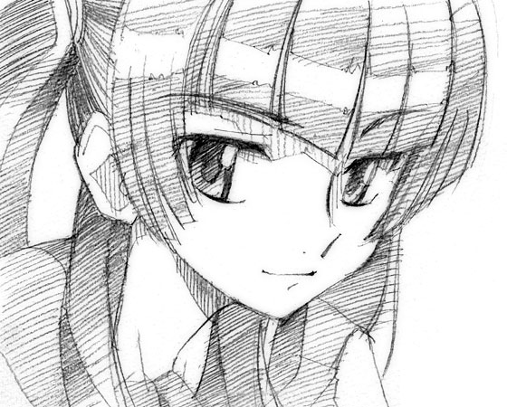gofu, wang liu mei, gundam, gundam 00, traditional media, 00s, greyscale, monochrome, sketch, solo