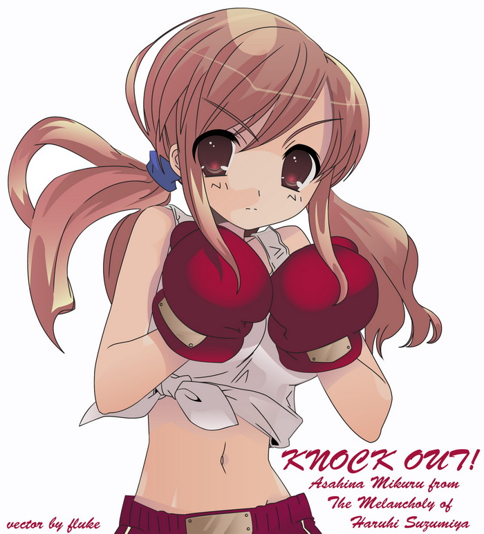 asahina mikuru, suzumiya haruhi no yuuutsu, tagme, vector trace, boxing