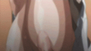 murakami teruaki, igawa sakura, taimanin (series), taimanin asagi, animated, animated gif, anime screenshot, lowres, source request, 00s, 1girl, bouncing breasts, breasts, female focus, gigantic breasts, ninja, nipples, orange hair, rape, sagging breasts, short hair, solo, stomach bulge