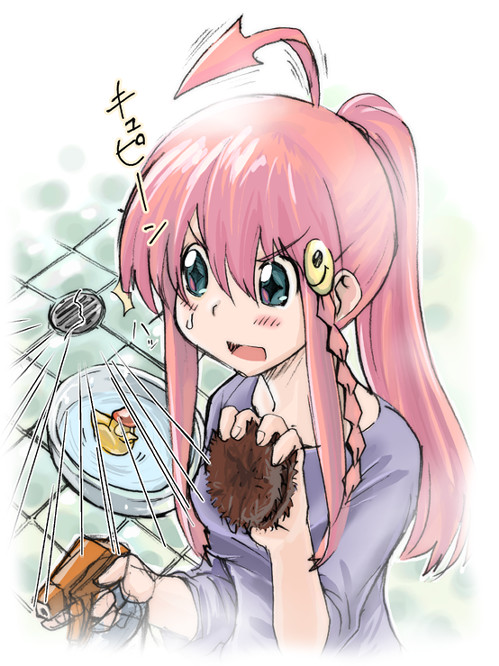 hazy vanity, nono (top wo nerae 2!), top wo nerae! (series), top wo nerae 2!, translated, 00s, ahoge, bath, pink hair, rubber duck, solo