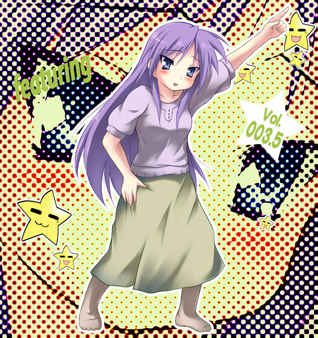 tekehiro, hiiragi miki, lucky star, 00s, album cover, character single, cover