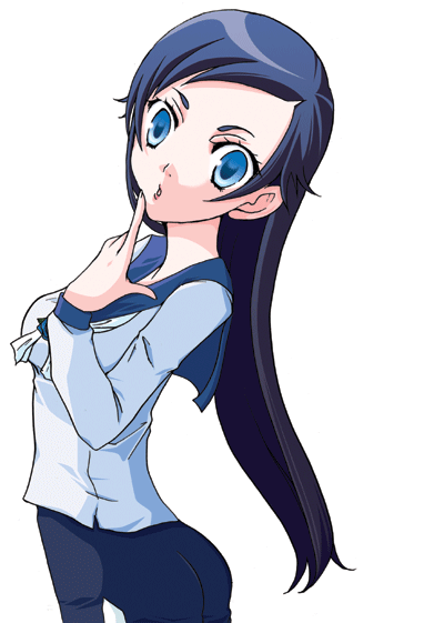 diva, diva (blood+), blood+, 00s, 1girl, black hair, blue eyes, female focus, long hair, school uniform, serafuku, simple background, solo