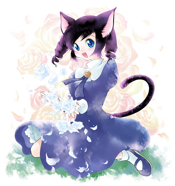 kitano tomotoshi, original, tagme, animal ears, cat ears, cat tail, solo, tail