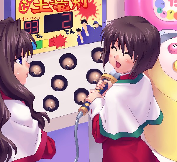 zen, kubo shiori, misaka kaori, misaka shiori, kanon, oekaki, siblings, sisters