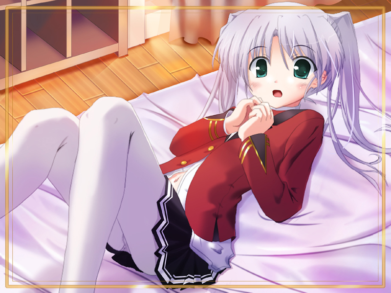 eimaisaki, tougi shiro, fortune arterial, 1girl, female focus, panties, panties under pantyhose, pantyhose, pantyshot, school uniform, serafuku, solo, underwear, upskirt