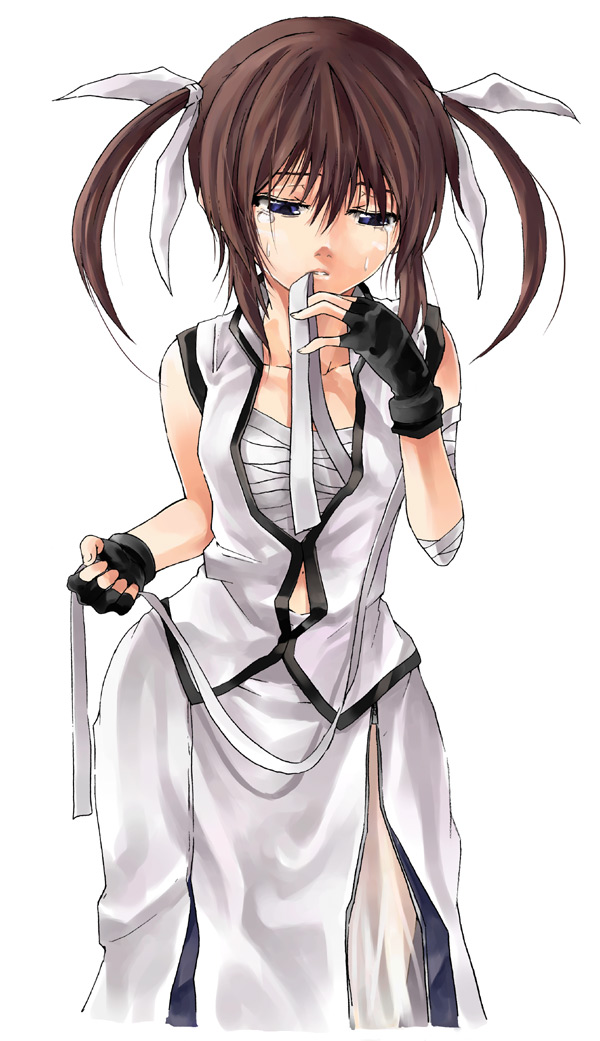 raid slash, takamachi nanoha, lyrical nanoha, mahou shoujo lyrical nanoha, 00s, bandages, sarashi