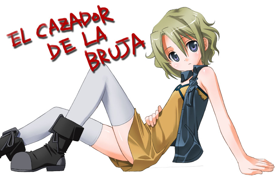 umekichi, ellis, ellis (el cazador de la bruja), el cazador de la bruja, 00s, 1girl, female focus, flat chest, solo, thighhighs, zettai ryouiki