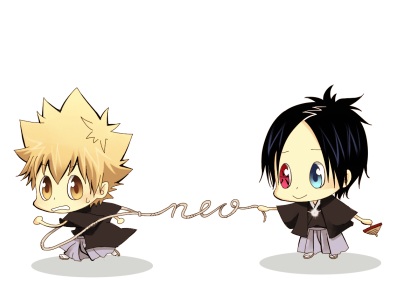 tsuna, rokudou mukuro, sawada tsunayoshi, katekyo hitman reborn!, lowres, 00s, chibi