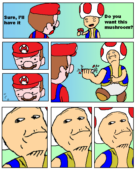 mario, super mario bros. 1, toad, tagme, card crusher (meme)