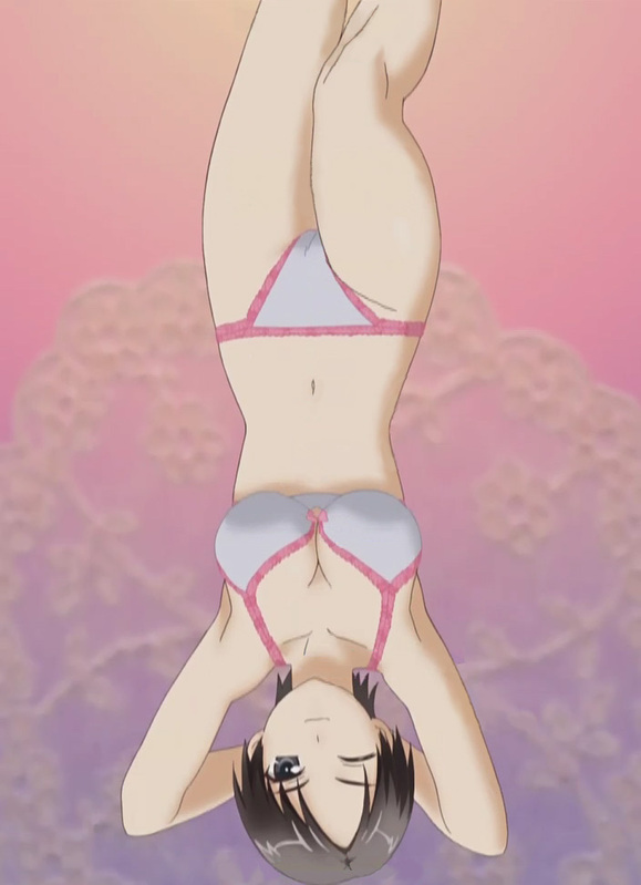 inamura keiko, kimi ga aruji de shitsuji ga ore de, anime screenshot, stitched, third-party edit, 00s, 1girl, bra, breasts, cameltoe, female focus, large breasts, lingerie, panties, solo, underwear, underwear only