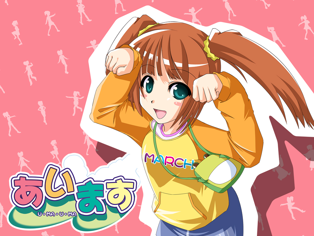 chu (chu inthis), takatsuki yayoi, idolmaster, idolmaster (classic), idolmaster 1, 00s, 1girl, caramelldansen, female focus, raglan sleeves, solo, twintails