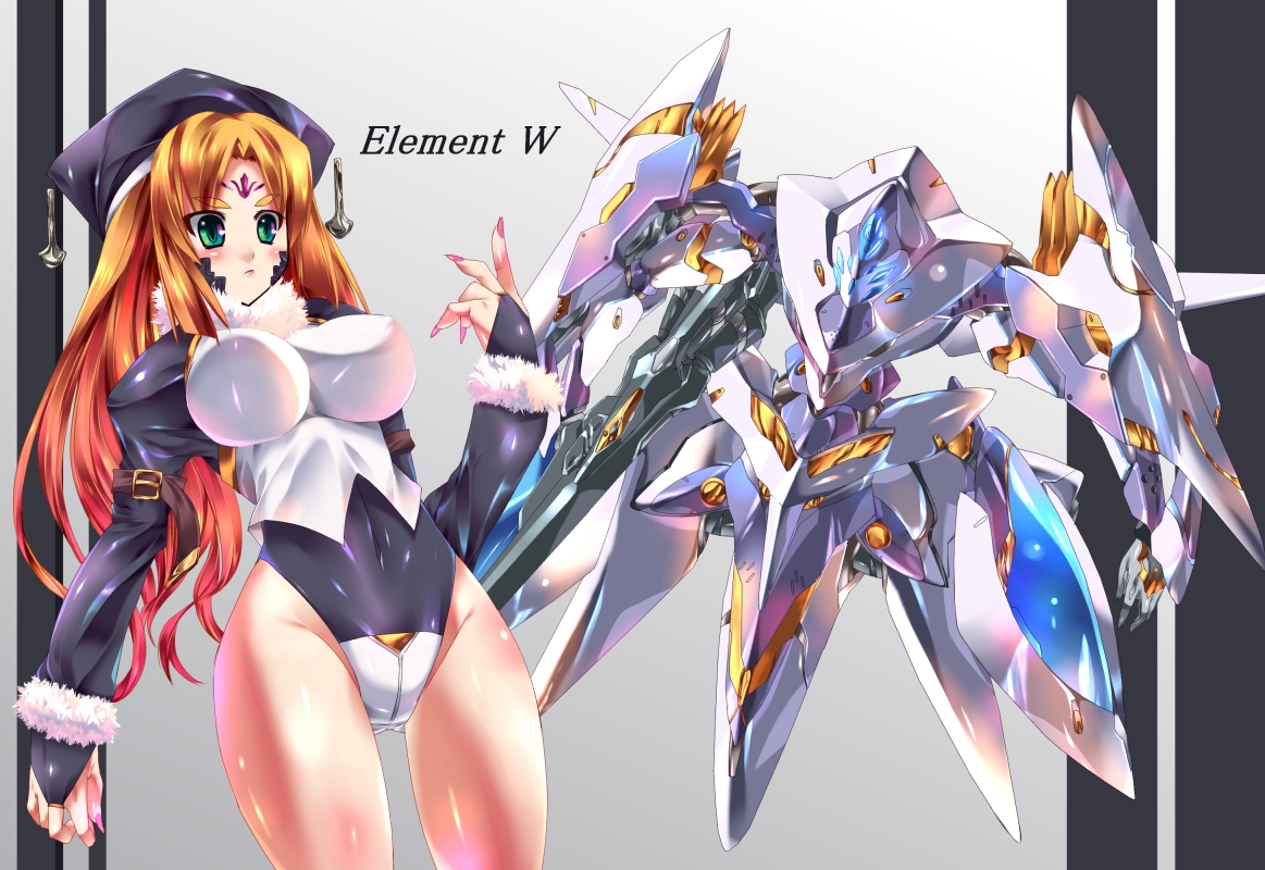 yoshimoto (dear life), original, tagme, brown hair, green eyes, mecha, robot, solo