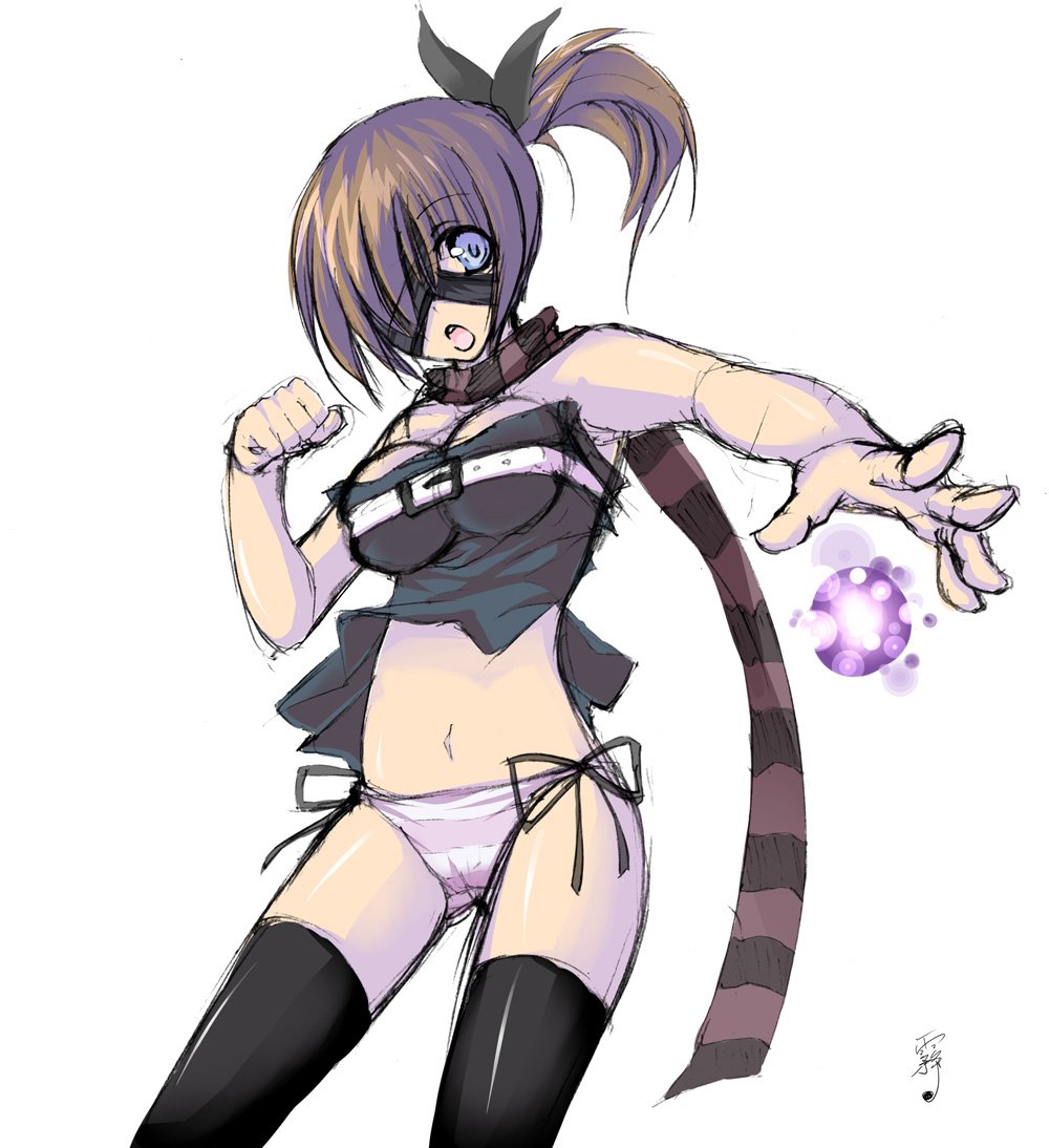 tagme, 1girl, breasts, female focus, panties, solo, thighhighs, underwear