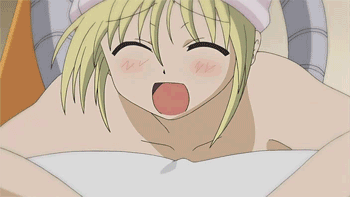 sanzen'in nagi, hayate no gotoku!, animated, animated gif, anime screenshot, lowres, 00s, massage, sexually suggestive, solo
