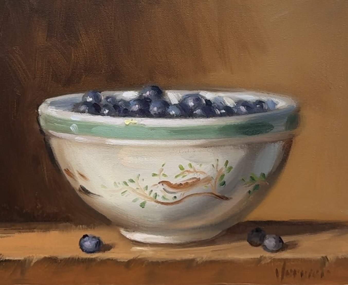 noah verrier, original, commentary, english commentary, artist name, blueberry, bowl, food, food focus, fruit, no humans, still life