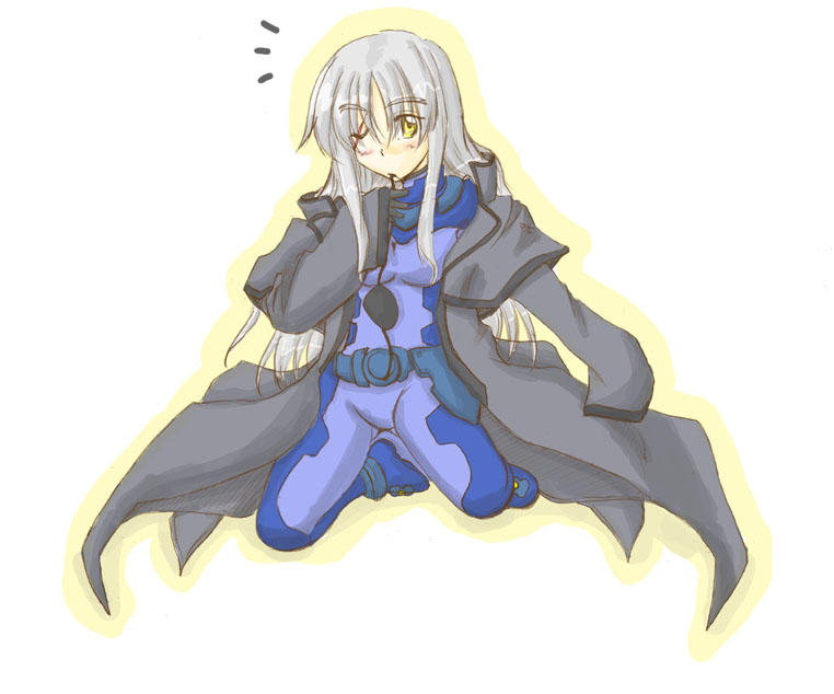 zero point, cinque (nanoha), numbers (nanoha), lyrical nanoha, mahou shoujo lyrical nanoha, mahou shoujo lyrical nanoha strikers, 00s, missing eye, solo