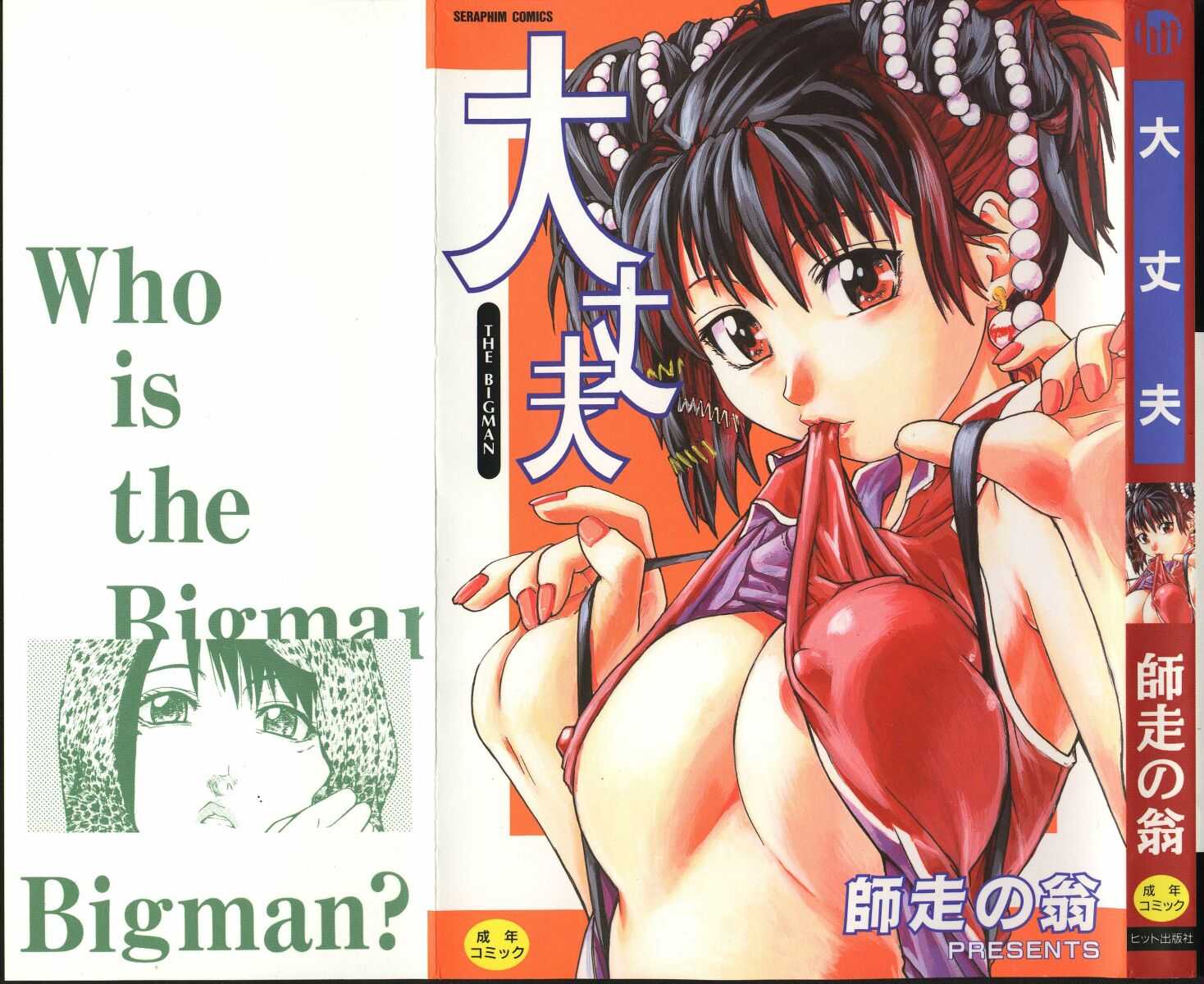 shiwasu no okina, highres, breasts, cover, cover page, mouth hold, underboob