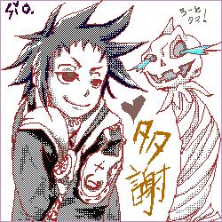 road kamelot, d.gray-man, lowres, tagme, 00s, oekaki, red eyes