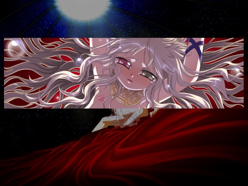 koume keito, filho rossi, mercurius, mercurius (cannonball), cannonball ~neko neko machine mou-race!~, liarsoft, silver hair, game cg, 1boy, 1girl, flat chest, hetero, heterochromia, long hair, nipples, sex, star (symbol)