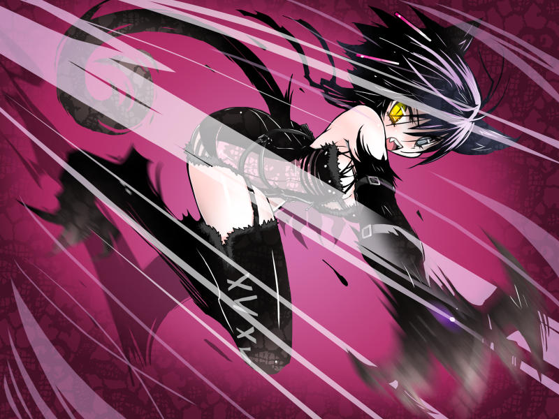 ooishi ryuuko, ati, ati (sekien no inganock), liarsoft, sekien no inganock, steampunk (liarsoft), game cg, 1girl, angry, animal ears, blue eyes, cat ears, cat tail, claws, fangs, female focus, garter straps, heterochromia, lingerie, short hair, solo, tail, thighhighs, underwear, yellow eyes