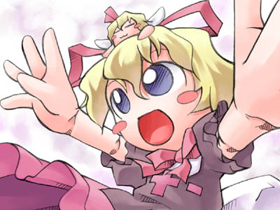 nyagakiya, medicine melancholy, su-san, touhou, lowres, 2girls, chibi, doll joints, female focus, joints, multiple girls, solo, standing, white background