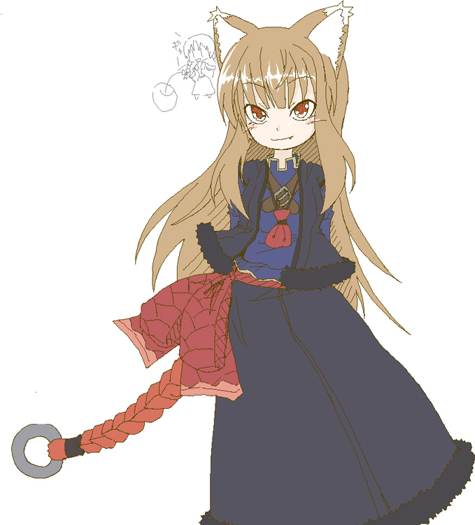 tamute (2580rs), holo, spice and wolf, tagme, 00s, animal ears, solo, wolf ears