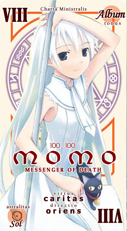 daniel, momo (shinigami no ballad), shinigami no ballad, tagme, 00s, long hair, scythe, white hair