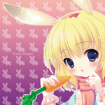 futaba miwa, alice margatroid, touhou, lowres, 1girl, animal ears, female focus, rabbit ears, solo