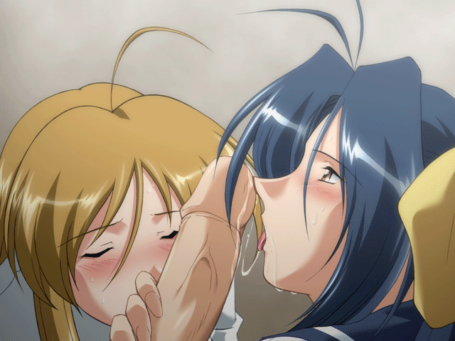 yamane masahiro, ishigami sae, kugenuma ryo, ecchi na bunny-san wa kirai?, zyx, light brown hair, animated, animated gif, game cg, 1boy, 2girls, ahoge, antenna hair, black hair, blinking, blonde hair, blue hair, blush, bow, bowtie, brown eyes, clothed sex, collared shirt, cooperative fellatio, disembodied penis, fellatio, ffm threesome, from side, grey eyes, group sex, hair between eyes, hair bow, hair ribbon, hetero, high ponytail, licking, long hair, looking at viewer, low-tied long hair, multiple girls, oral, parted bangs, penis, ponytail, pov, profile, ribbon, saliva, saliva trail, school uniform, serafuku, shirt, sidelocks, teamwork, teamwork (sexual), threesome, tongue, tongue out, uncensored, upper body, veins, veiny penis