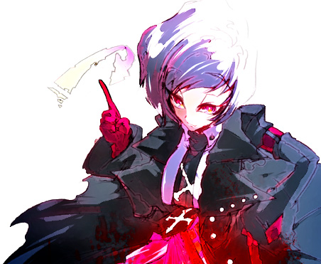 mura kuroe, ushiromiya kyrie, umineko no naku koro ni, bad id, bad pixiv id, lowres, 00s, 1girl, female focus, red eyes, solo, white hair