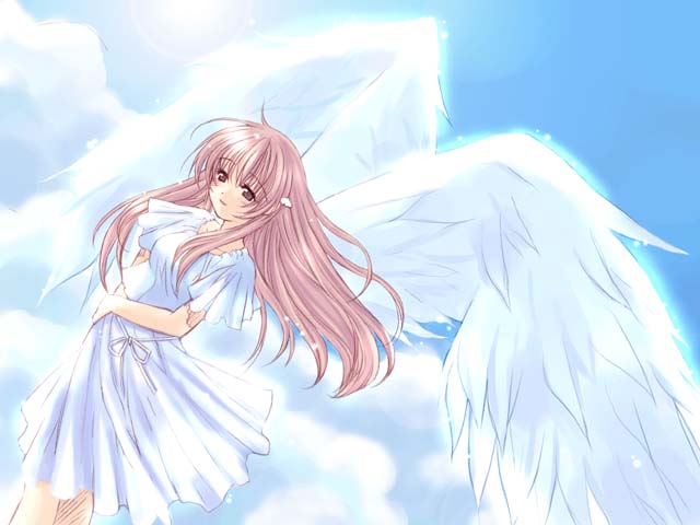 tagme, angel, long hair, wings