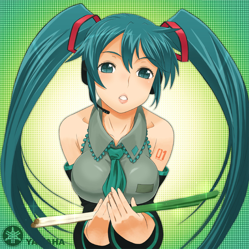 ume (driveume), hatsune miku, vocaloid, 1girl, aqua hair, collarbone, female focus, lips, solo, twintails