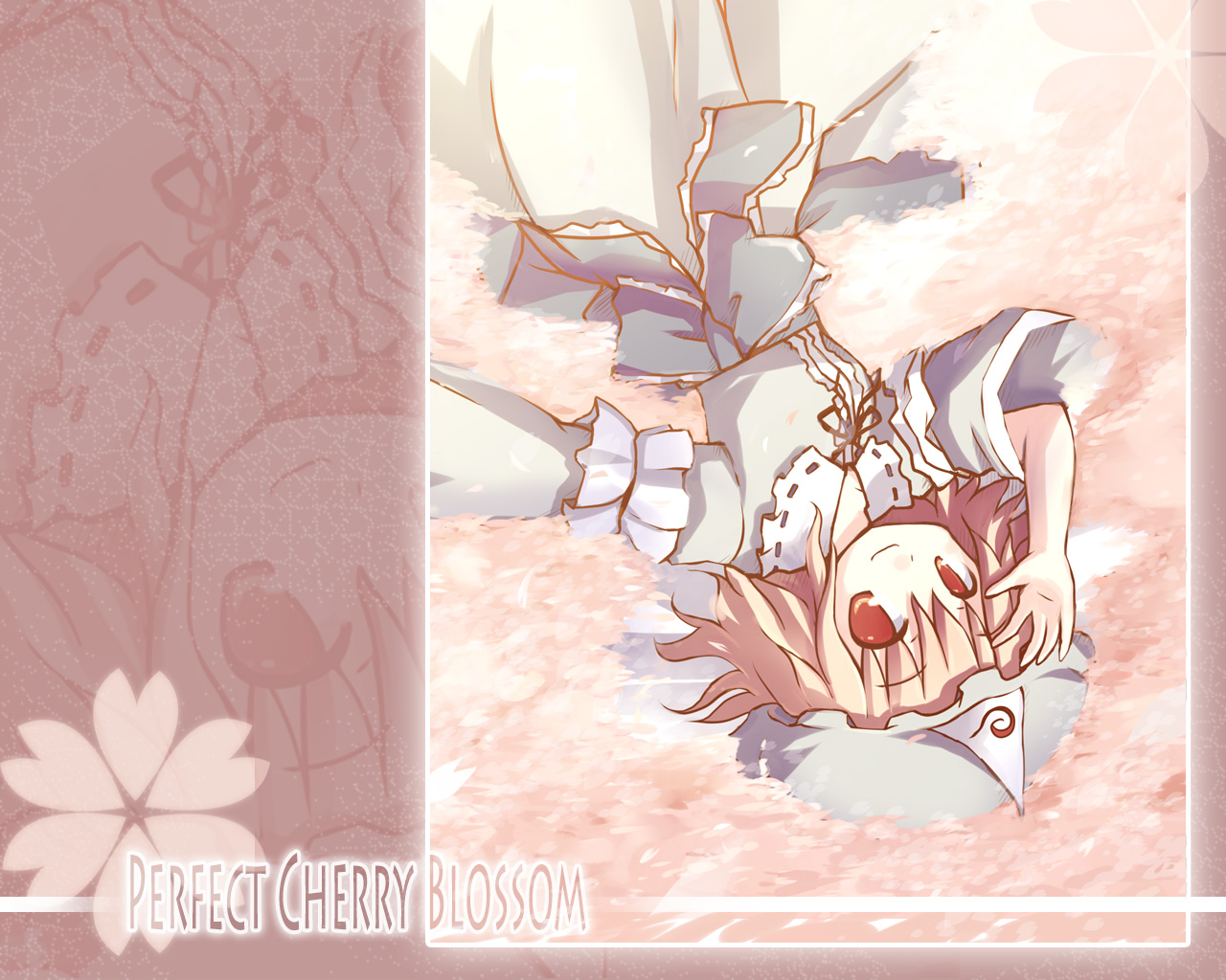 dorua (dollar), saigyouji yuyuko, touhou, tagme, 1girl, female focus, hat, solo