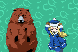 monolith, gunner (sekaiju), gunner 2 (sekaiju), pet (sekaiju), pet 2 (sekaiju), atlus, etrian odyssey, sekaiju no meikyuu, sekaiju no meikyuu 2, animated, animated gif, lowres, arms up, bear, black eyes, blush, buttons, caramelldansen, chibi, closed eyes, coat, dancing, fur trim, gloves, hat, leaning, long hair, looking at viewer, parody, plump, sidelocks, smile, standing, thigh gap, thighs