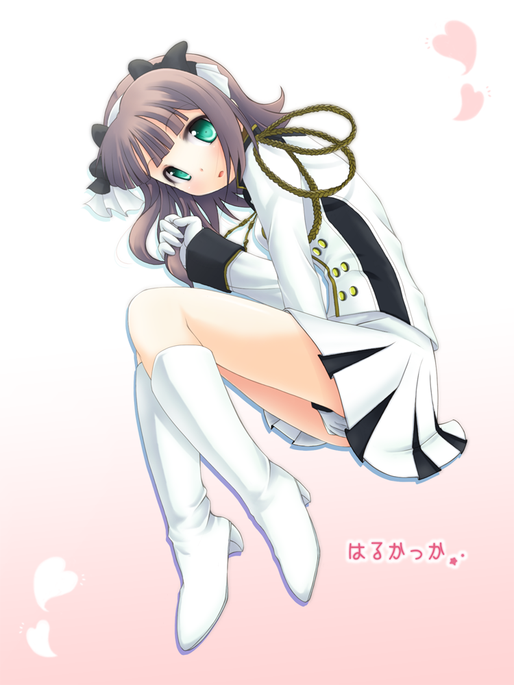 komone ushio, amami haruka, idolmaster, idolmaster (classic), bad id, bad pixiv id, 00s, brown hair, green eyes, solo