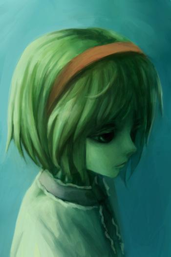 alice margatroid, touhou, 1girl, blonde hair, female focus, hairband, sad, short hair, solo