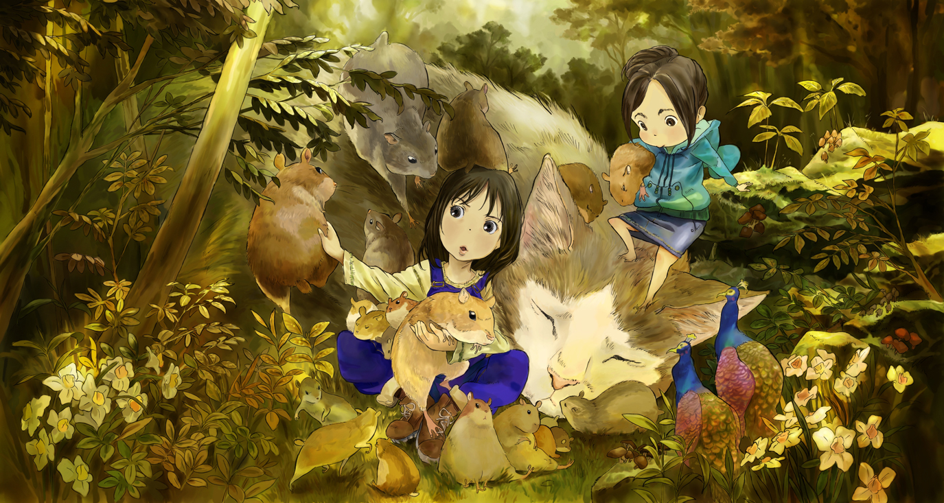 tarao, bad id, bad pixiv id, tagme, animal, forest, mini person, minigirl, nature